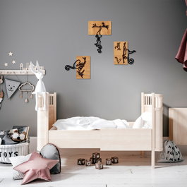 Wallity Naughty Monkeys - 338 Escultura de pared